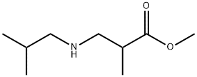 methyl 2-methyl-3-[(2-methylpropyl)amino]propanoate 结构式