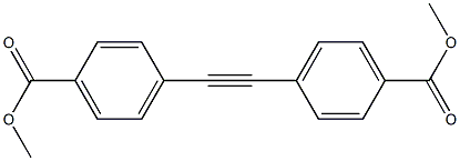 4,4'-二(苯甲酸甲酯)乙炔 结构式