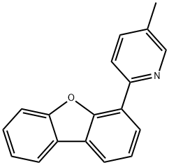 2-二苯并呋喃-4-基-5-甲基吡啶 结构式