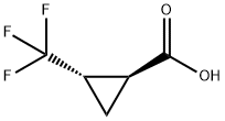 (1S,2S)-2-(trifluoromethyl)cyclopropane-1-carboxylic acid 结构式