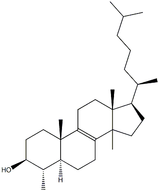 31-正羊毛甾烯醇 结构式