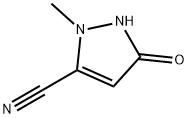 3-羟基-1-甲基-1H-吡唑-5-甲腈 结构式