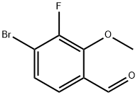 4-溴-3-氟-2-甲氧基苯甲醛 结构式