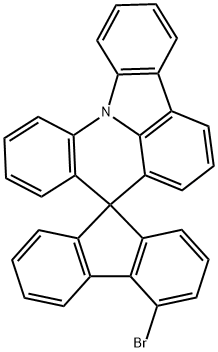4-溴-螺[芴-9,8'-[8H]吲哚[3,2,1-DE]吖啶] 结构式