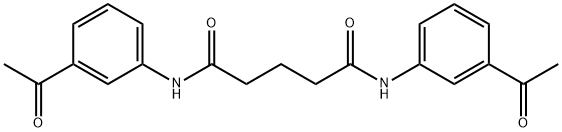 N,N'-bis(3-acetylphenyl)pentanediamide 结构式