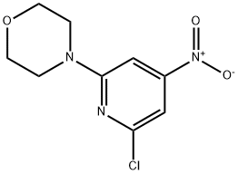 4-(6-CHLORO-4-NITROPYRIDIN-2-YL)MORPHOLINE 结构式