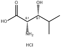 (2S,3R)-2-氨基-3-羟基-4-甲基戊酸盐酸盐 结构式