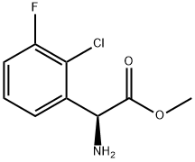 METHYL(2S)-2-AMINO-2-(2-CHLORO-3-FLUOROPHENYL)ACETATE 结构式