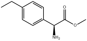 METHYL(2S)-2-AMINO-2-(4-ETHYLPHENYL)ACETATE 结构式