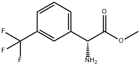 METHYL(2R)-2-AMINO-2-[3-(TRIFLUOROMETHYL)PHENYL]ACETATE 结构式