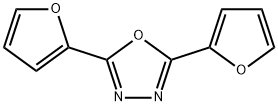 2,5-bis(furan-2-yl)-1,3,4-oxadiazole 结构式