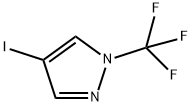 4-碘-1-(三氟甲基)-1H-吡唑 结构式