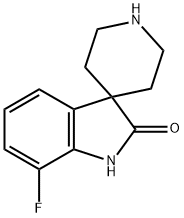 7-氟螺[二氢吲哚-3,4'-哌啶]-2-酮 结构式
