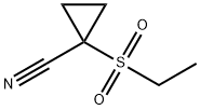 1-Ethanesulfonyl-cyclopropanecarbonitrile 结构式