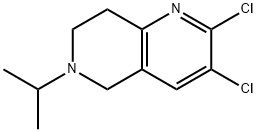 2,3-Dichloro-6-isopropyl-5,6,7,8-tetrahydro-[1,6]naphthyridine 结构式