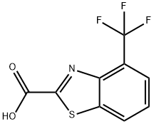 4-(三氟甲基)苯并[D]噻唑-2-羧酸 结构式