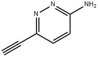 6-乙炔基哒嗪3-胺 结构式