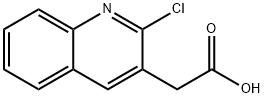 2-(2-氯喹啉-3-基)乙酸 结构式