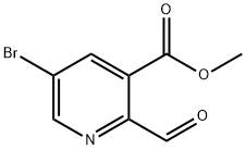 甲基 5-溴-2-甲酰基吡啶-3-甲酸基酯 结构式