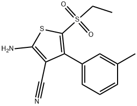 2-Amino-5-ethanesulfonyl-4-m-tolyl-thiophene-3-carbonitrile