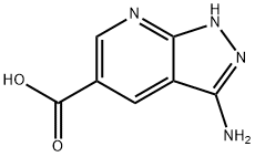 3-氨基-1H-吡唑并[3,4-B]吡啶-5-羧酸 结构式