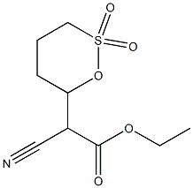2-氰基-2-(1,1-二氧-1Λ6-硫戊环-3-基)乙酸乙酯 结构式