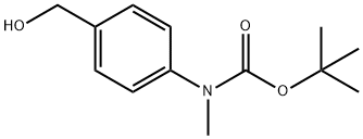 tert-butyl((4-hydroxymethyl)phenyl)(methyl)carbamate 结构式