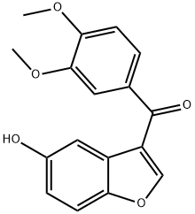 (3,4-Dimethoxy-phenyl)-(5-hydroxy-benzofuran-3-yl)-methanone 结构式