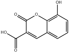 8-羟基-2-氧代-2H-苯并吡喃-3-羧酸 结构式