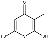 4H-Thiopyran-4-one, 2,6-dimercapto-3-methyl- 结构式