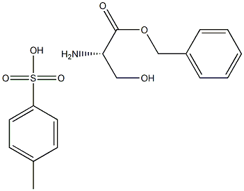 L-Serine, phenylmethyl ester, 4-methylbenzenesulfonate (salt) 结构式