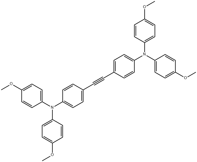 BIS[4-[N,N-DI(4-METHOXYPHENYL)AMINO]PHENYL]ACETYLENE 结构式