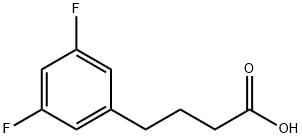 4-(3,5-二氟苯基)丁酸 结构式