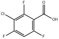 3-氯-2,4,6-三氟苯甲酸 结构式