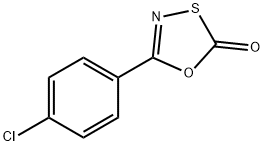 5-(4-氯苯基)-2 H-1,3,4-氧噻唑-2-酮 结构式