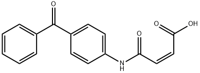 N-(4-苯甲酰基苯基)马来酰胺酸 结构式