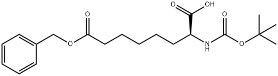 BOC-S-2-氨基辛二酸-8-苄酯 结构式