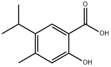 2-hydroxy-5-isopropyl-4-methyl-benzoic acid 结构式