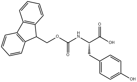 Tyrosine, N-[(9H-fluoren-9-ylmethoxy)carbonyl]- 结构式