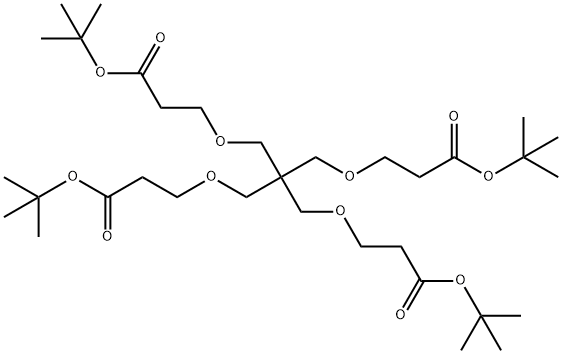 Tetra(t-butoxycarbonylethoxymethyl) Methane 结构式