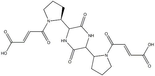 3,6-双(4-双反丁烯二酰基氨丁基)-2,5-二酮哌嗪 结构式
