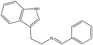 N-BENZYLIDENE-2-(1H-INDOL-3-YL)ETHANAMINE 结构式