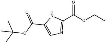 1H-Imidazole-2,4-dicarboxylic acid, 4-(1,1-dimethylethyl) 2-ethyl ester 结构式
