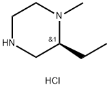 (S)-2-乙基-1-甲基哌嗪二盐酸盐 结构式