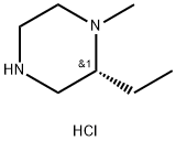 (R)-2-乙基-1-甲基哌嗪二盐酸盐 结构式
