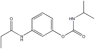 [3-(propanoylamino)phenyl] N-propan-2-ylcarbamate 结构式