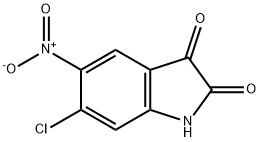 6-氯-5-硝基靛红 结构式