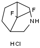 8,8-Difluoro-3-azabicyclo[3.2.1]octane hydrochloride 结构式