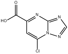 7-chloro-[1,2,4]triazolo[1,5-a]pyrimidine-5-carboxylic acid 结构式