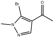 1-(5-溴-1-甲基-1H-吡唑-4-基)乙-1-酮 结构式